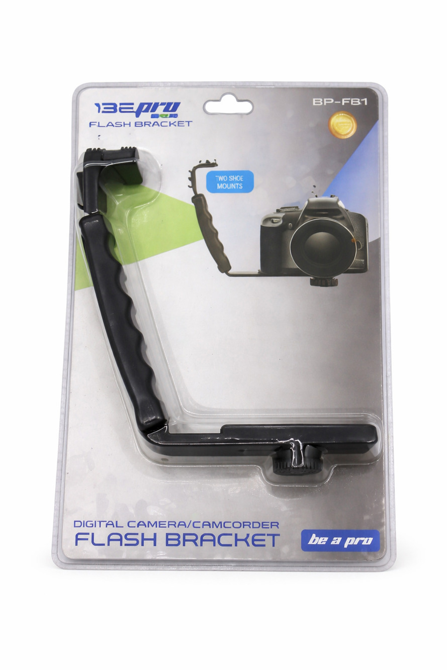 Bower BP-FB1 Digital Camera Camcorder Flash Bracket Dual Shoe Mount New